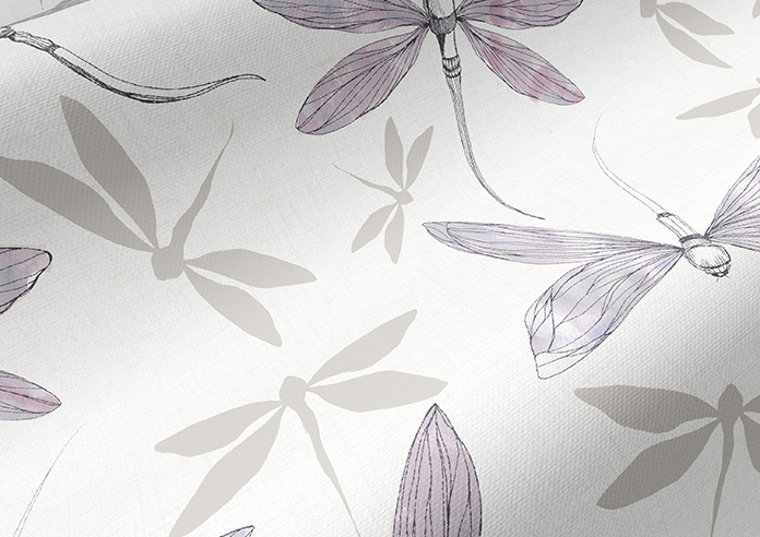 Dragonflies, Phlox Pink - Twist&Fit Roller Blind - Image 4